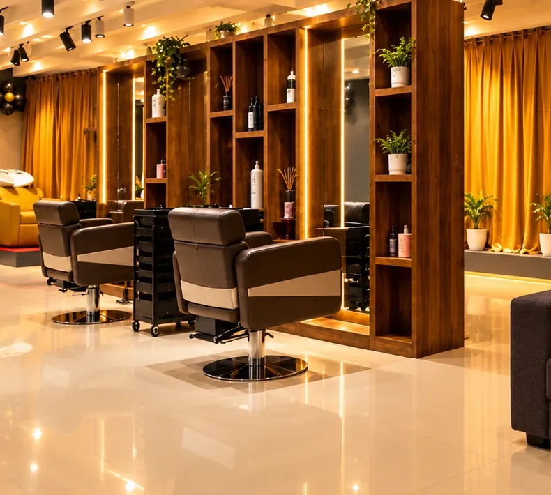 Styling chairs in TANGLE Signature salon
