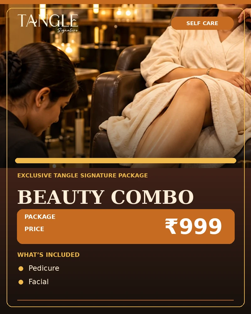 Beauty Combo promotional salon package poster with price ₹999
